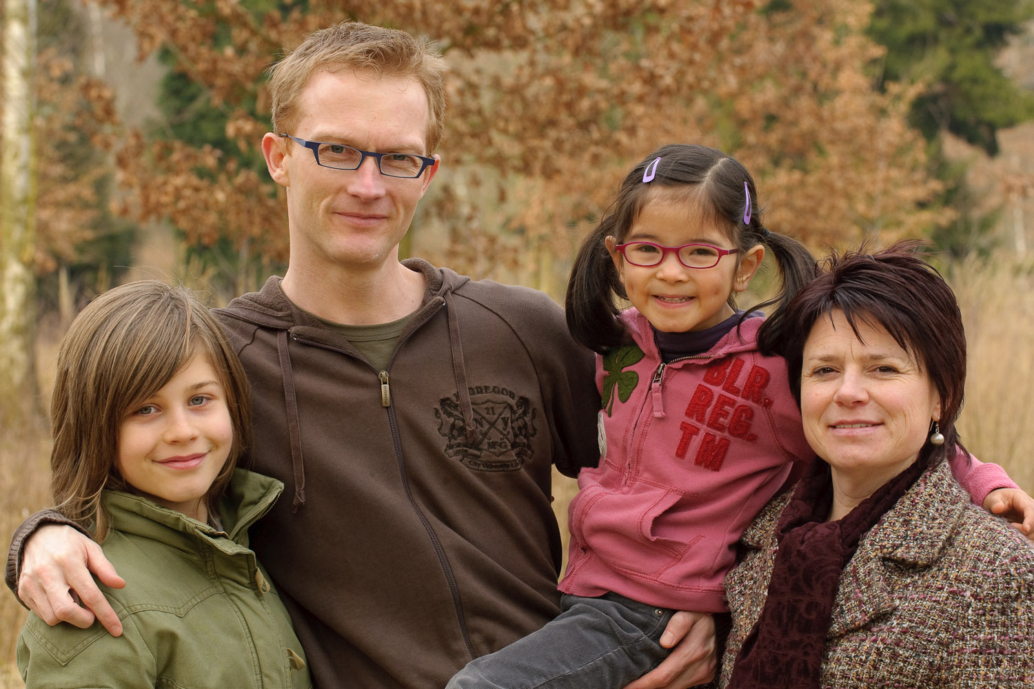 Cato, Dion, Luka en Annick in Vordenstein, 2009-03-01, n3d_6984